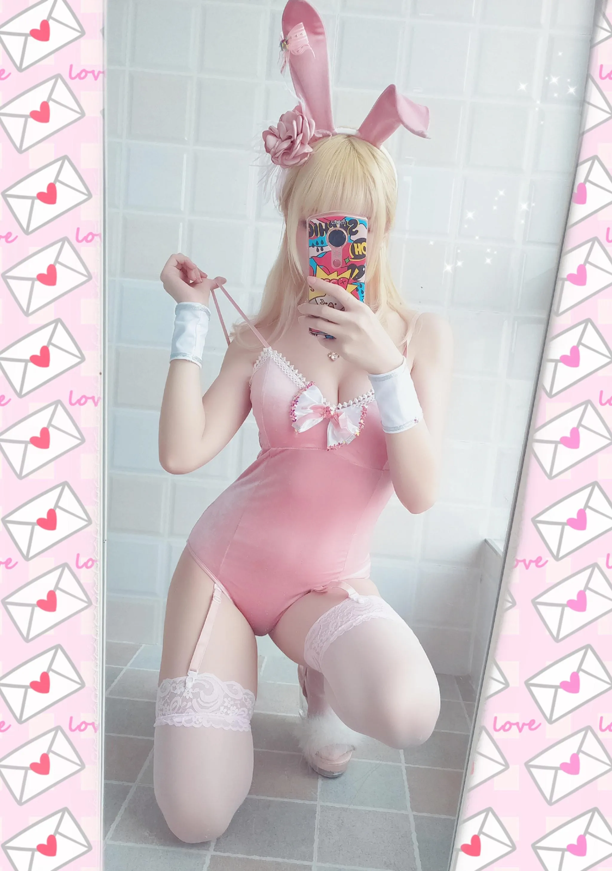 星之迟迟 – VOL.01 粉红泡泡包-PINK兔女郎（31P） [31P]插图7